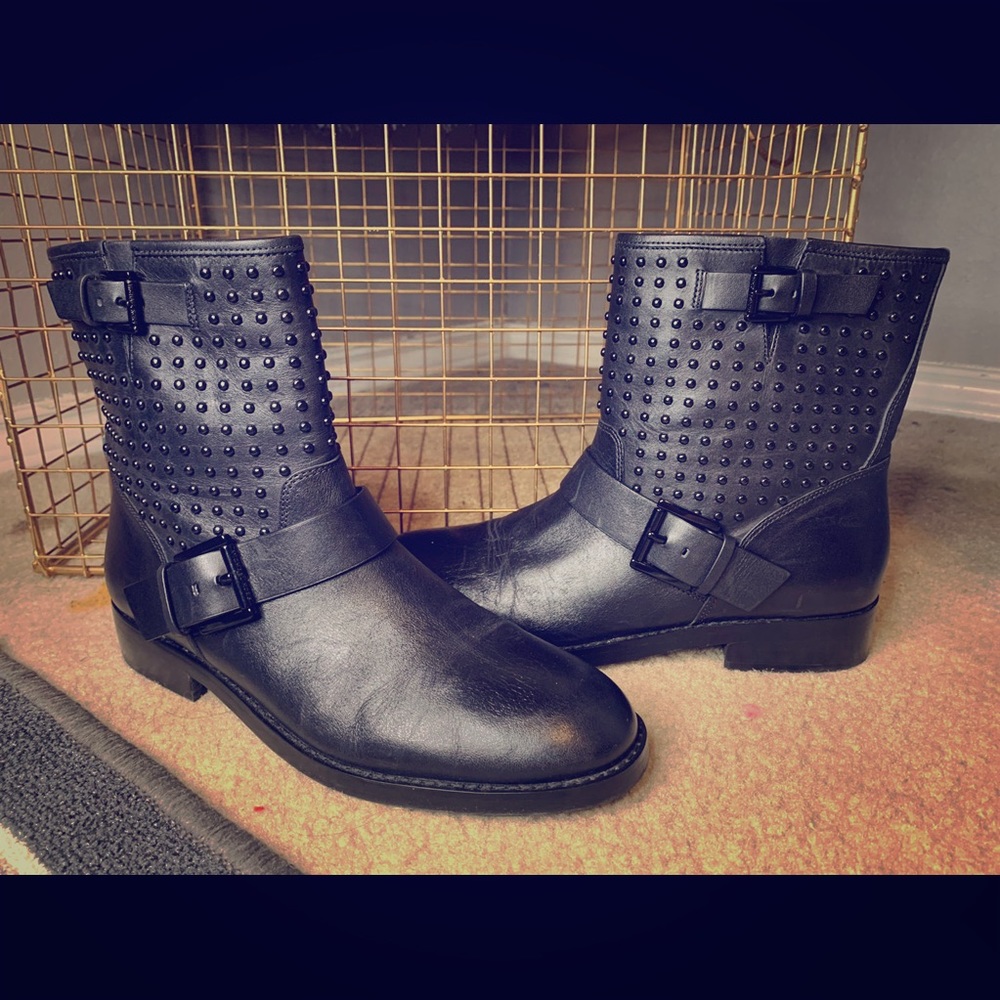 Michael Kors studded black booties